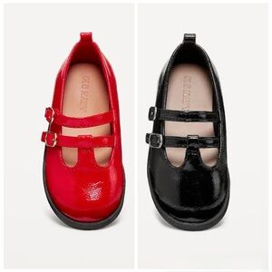Old Navy Shiny Faux-Leather Double-Buckle Mary Jane Shoes